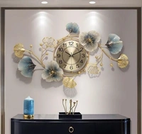 TANNER TIME Decorative Golden Metal Wallclock - Free Size, Metal, Pack of1, Horizantal